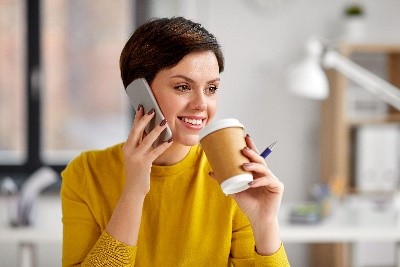 Cliente au téléphone