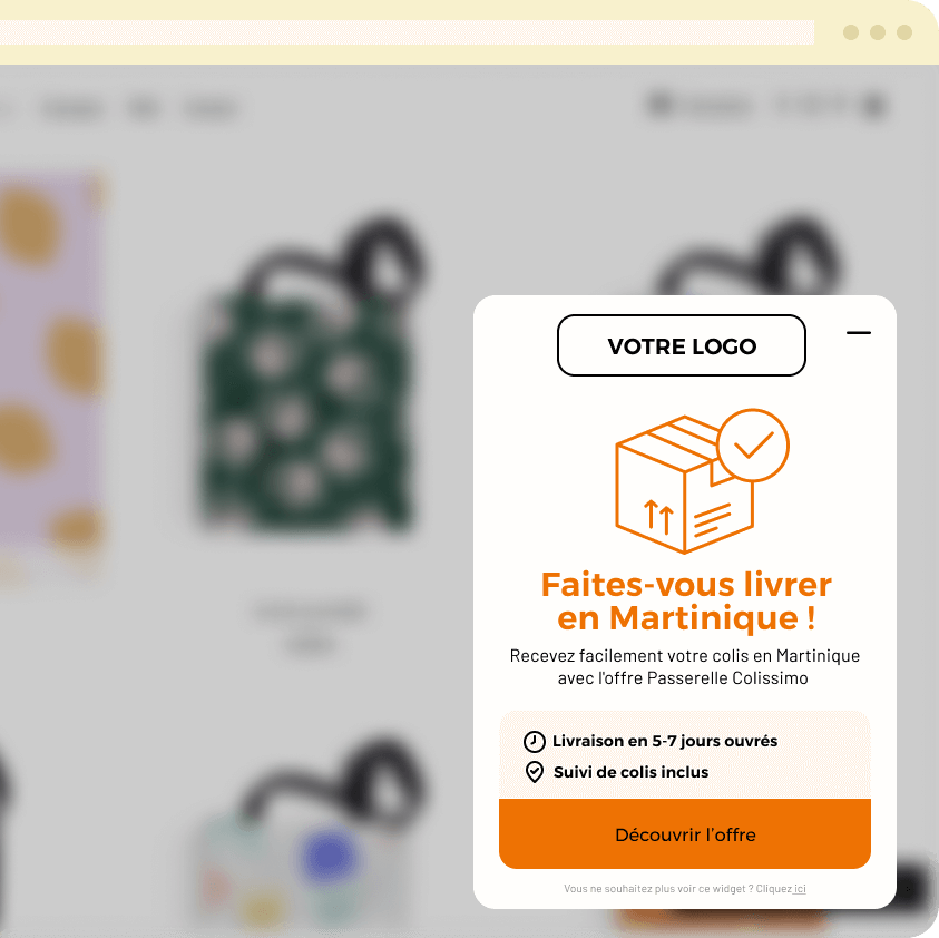 Image widget Colissimo