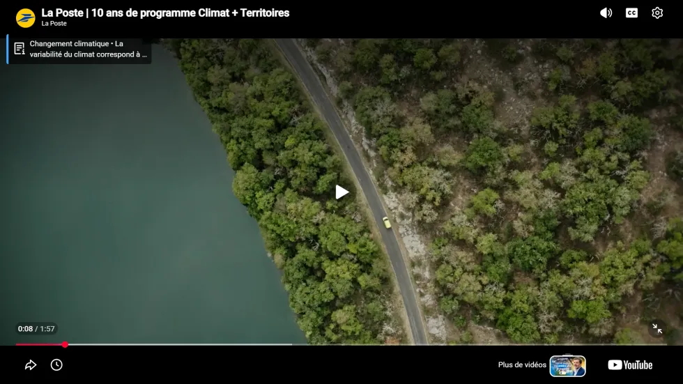 Capture d’écran Actualité climat