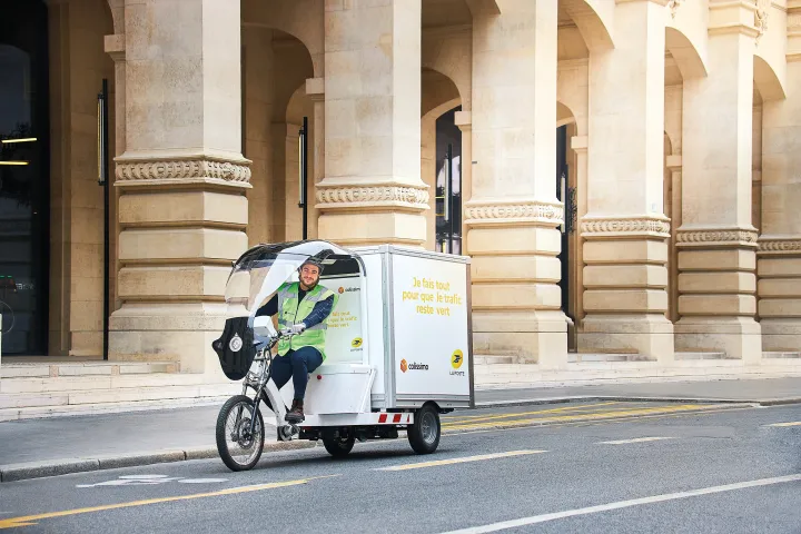 Visuel - Vélo-cargo Colissimo
