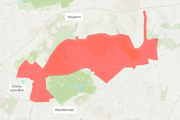Carte présentant les zones impactées du 3 au 8 septembre pendant le déroulé des épreuves paralympiques de Paris 2024