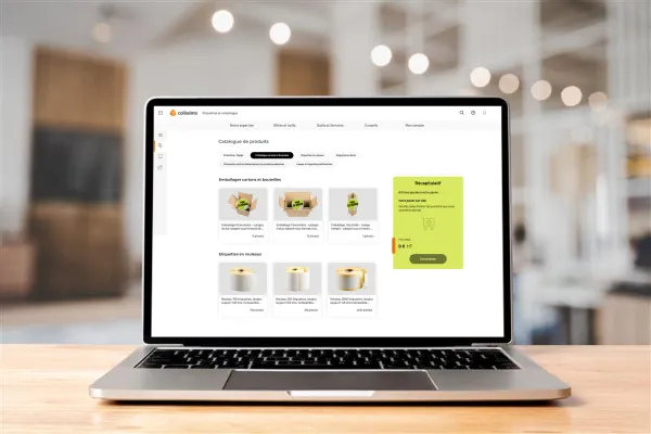Visuel - Interface outil étiquettes et emballages
